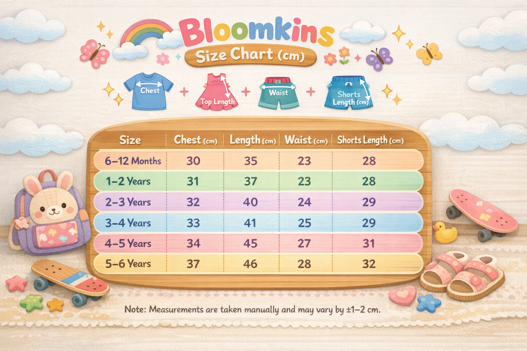 Size Chart- Bloomkins